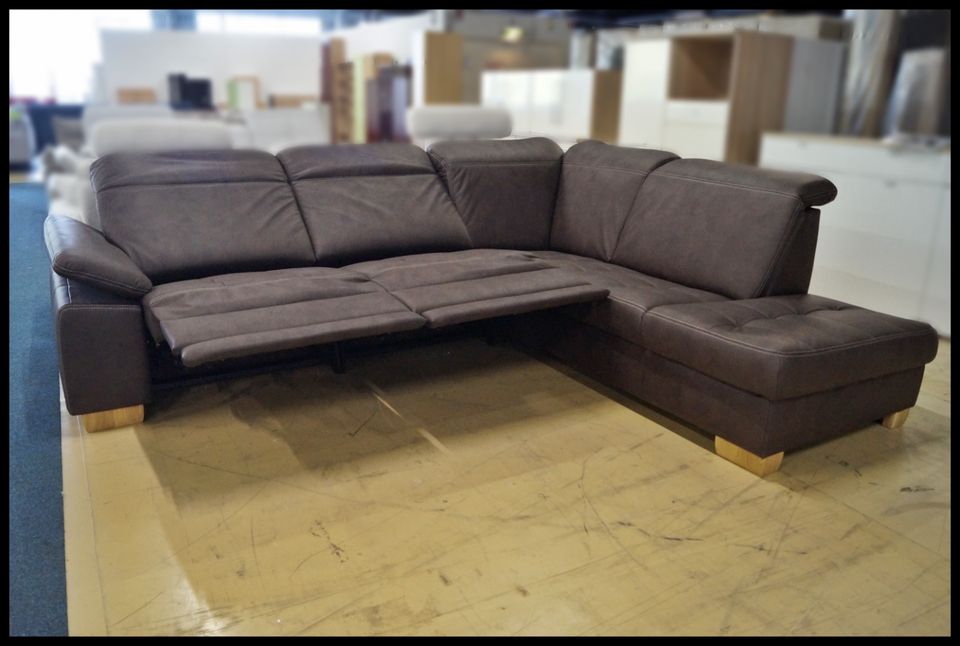 Polipol PP-LA21164 Sofa – Mikrofaser braun mit Relaxfunktion – Bild 5