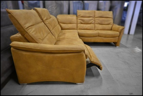 HUKLA Rundecke HU-SF19179 – Sofa in Bold-Kurkuma mit Relaxfunktion – Bild 8