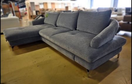 Futuro Ecksofa in Grau mit Schlaffunktion