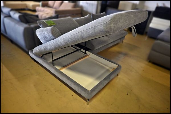 Futuro Ecksofa – Sofa in Grau mit Schlaffunktion & Stauraum – Bild 3