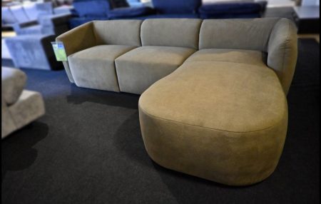 Exxpo Polsterecke X in Moosgrün modernes Sofa