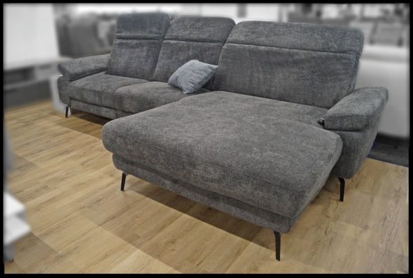HUKLA Polsterecke Relaxfunktion und Flockenstoffbezug