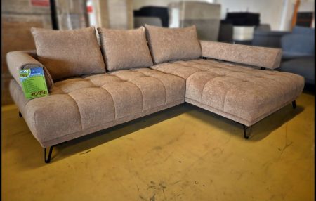 Morgan Ecksofa mit Stoffbezug in Altrosé