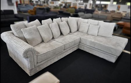 Sacramento L-Form Sofa Beige Breitcord