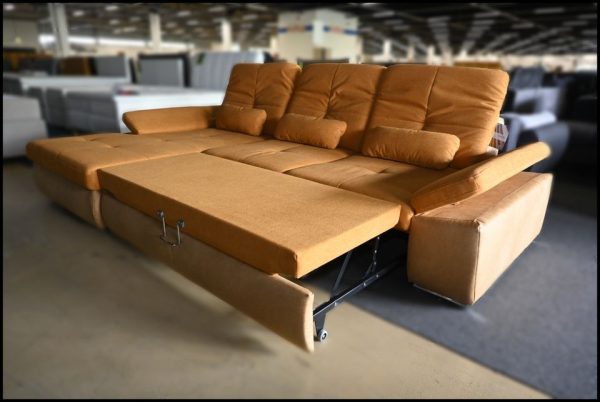 Megapol MP-IN16012 Sofa – Orange mit Bettfunktion – Bild 2