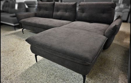 Exxpo Alexis Ecksofa braun mit Sitztiefenverstellung