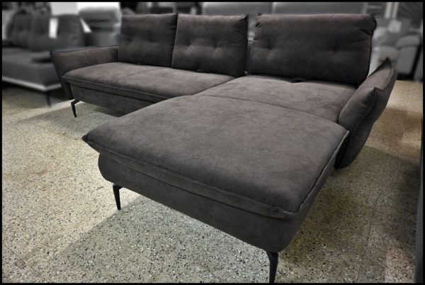 Exxpo Alexis Ecksofa braun mit Sitztiefenverstellung