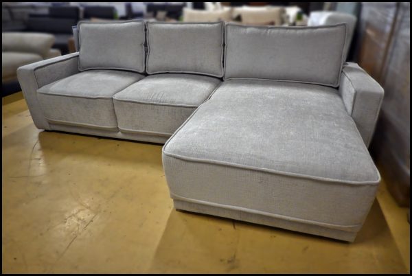 Polsterecke Selva – graues Sofa mit Federkern, Bettfunktion & Stauraum – Bild 2