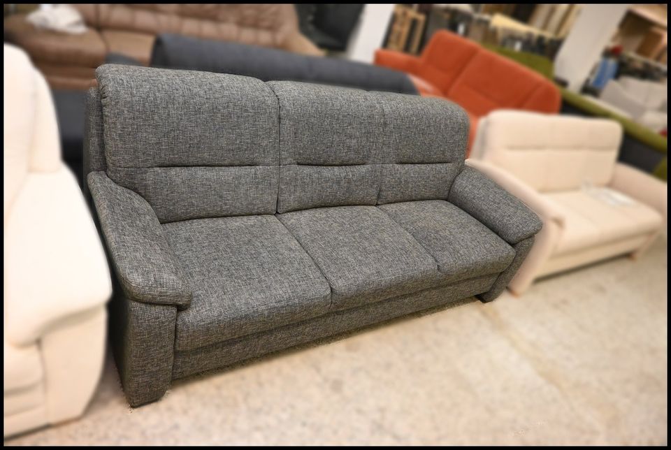 Polipol Memphis 3-Sitzer Sofa mit Webstoff Fine Bezug in Sand – komfortabel und elegant