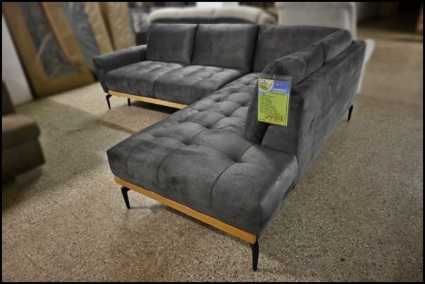 Exxpo Polsterecke Kai – Sofa in Anthrazit mit Bettfunktion & Steppung – Bild 2