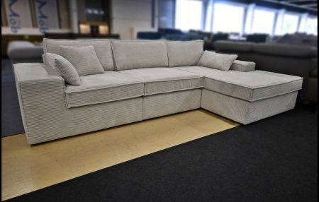 Niko Cord Sofa Quad in Beige Creme