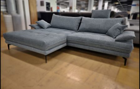 Benix Sofa Prato mit Federkern in hellblau