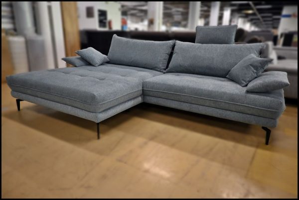 Benix Sofa Prato mit Federkern in hellblau
