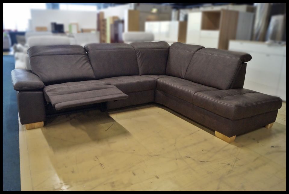 Polipol PP-LA21164 Sofa – Mikrofaser braun mit Relaxfunktion – Bild 4