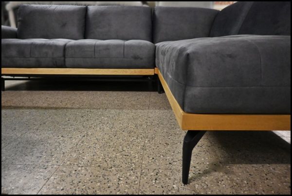 Exxpo Polsterecke Kai – Sofa in Anthrazit mit Bettfunktion & Steppung – Bild 3