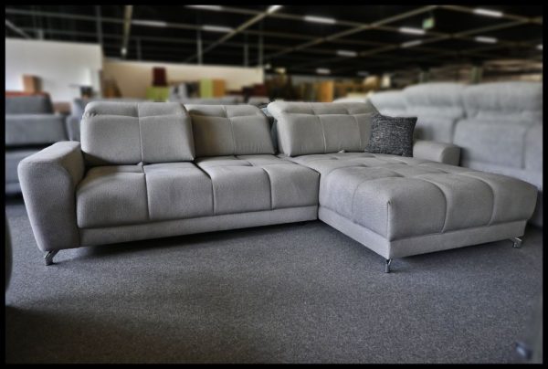 Rodi Polsterecke – graues Sofa mit Sitztiefen- & Kopfteilverstellung – Bild 5
