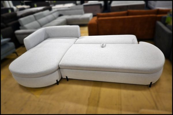 Freya Ecksofa – Sofa in Weiß mit Bettfunktion & Stauraumc – Bild 4