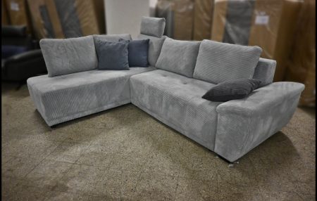 Exxpo Polsterecke Funny in Grau Cord mit Bettfunktion