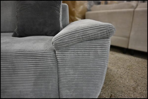 Exxpo Polsterecke Funny – Sofa in Grau Cord mit Bettfunktion & Stauraum – Bild 6