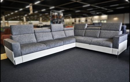 Denver XL Ecksofa in Samt mit Bettfunktion