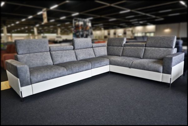 Denver XL Ecksofa in Samt mit Bettfunktion