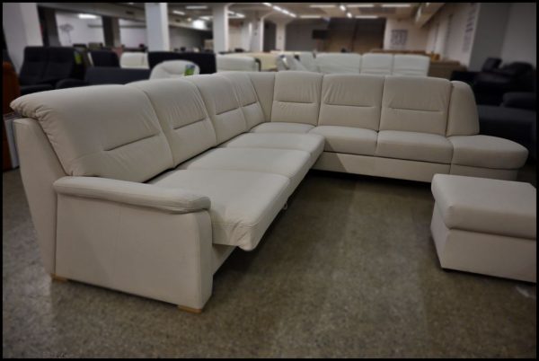 Zehdenick Memphis Sofa – beige mit Stauraum & Bettfunktion – Bild 3