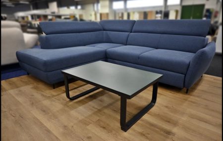 Othello Ecksofa blau mit Bettfunktion