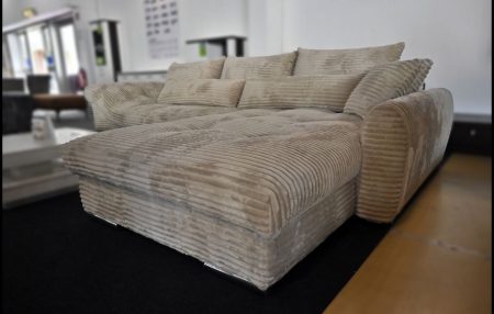 Verona Ecksofa Beige Breitcord