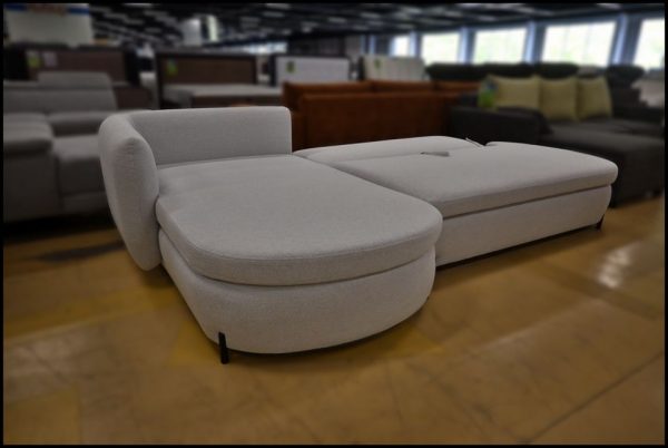 Freya Ecksofa – Sofa in Weiß mit Bettfunktion & Stauraumc – Bild 3