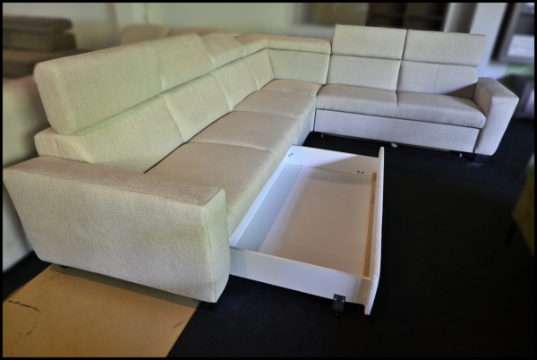 Modulsofa Atlas – Sofa mit Bettfunktion & Stauraum – Bild 10