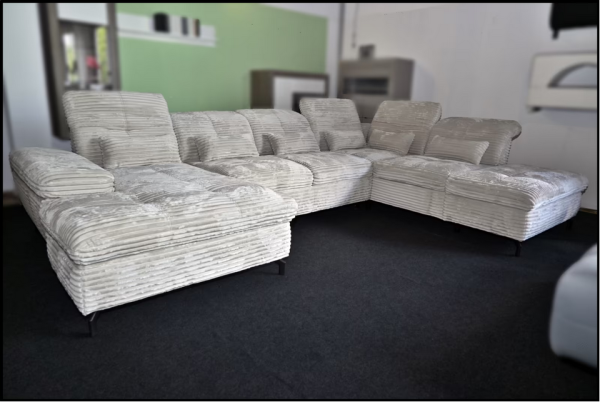 Wohnlandschaft Bergen – Sofa mit Bettfunktion & Stauraum – Bild 6