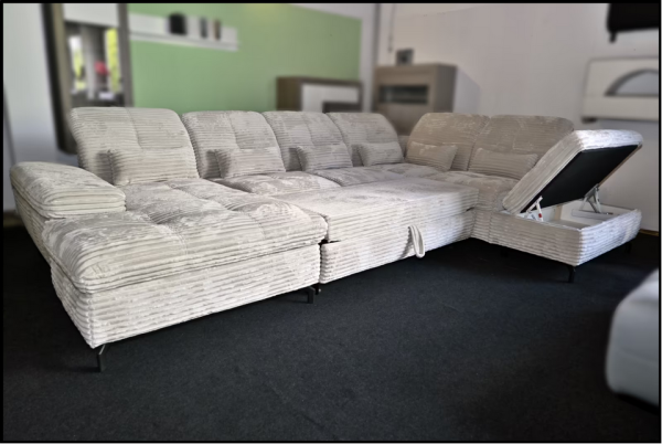 Wohnlandschaft Bergen – Sofa mit Bettfunktion & Stauraum – Bild 3