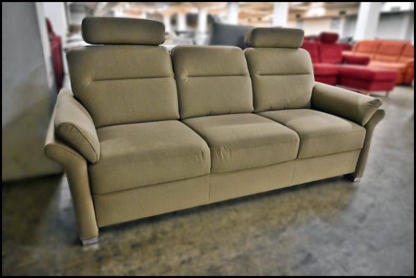 Polipol 3-Sitzer Sofa mit Enoa Stoffbezug in Sand – komfortabel und elegant
