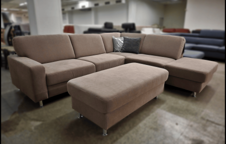 Zehdenick ZE-EM09002 Sofa mit klappbarem XXL Hocker