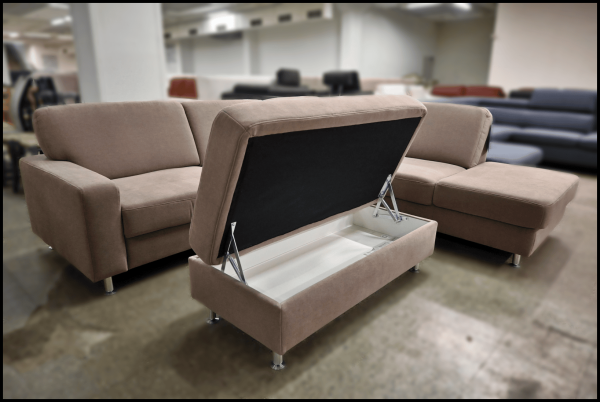Zehdenick ZE-EM09002 Sofa – mit XXL Hocker – Bild 2