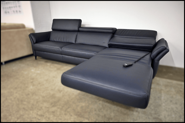 HUKLA Ledersofa – Sofa mit Relaxfunktion, Kopfteil- & Armteilverstellung – Bild 3