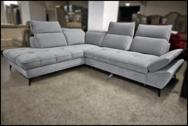 Sierra Ecksofa grau mit Bettfunktion