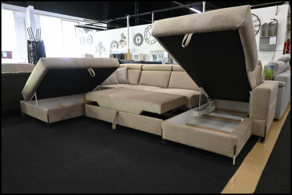 Denver Wohnlandschaft – Sofa mit Bettfunktion & Stauraum – Bild 3