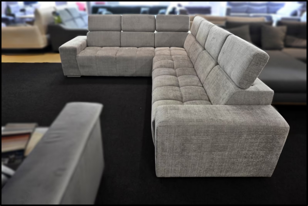 Ecksofa Evio – Sofa mit verstellbaren Kopfteilen – Bild 3
