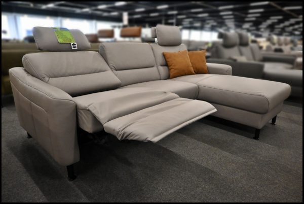 Polinova Ledergarnitur – Echtleder Sofa mit Relaxfunktion & Kopfstützen – Bild 2