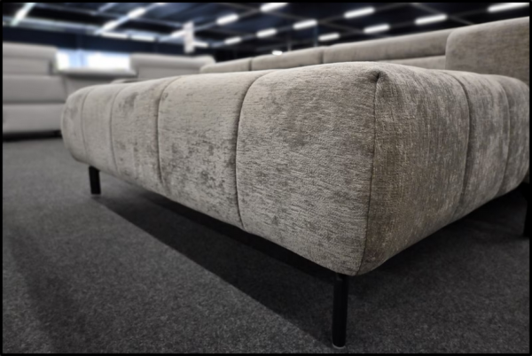 Megapol MP-IN18022 Sofa – Grau mit Kopfteilverstellung – Bild 2
