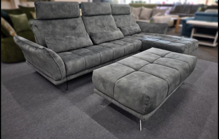 Ecksofa Megapol MP-IN20041 in Grün mit Nierenkissen