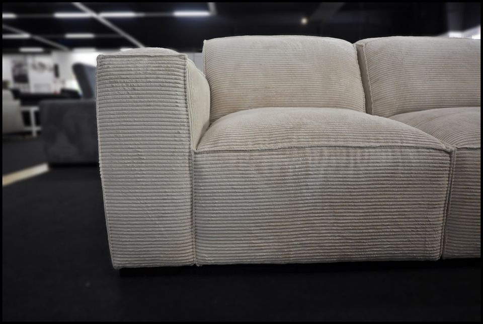 Maxim U Modulsofa – Sofa in Beige mit Federkern & Komfort – Bild 3