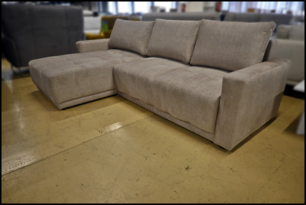 Benix Sofa Pavo in Capuccino mit Bettfunktion