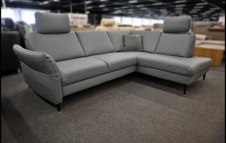Polinova PN-EM20010 Sofa Echtleder braun mit Bettfunktion
