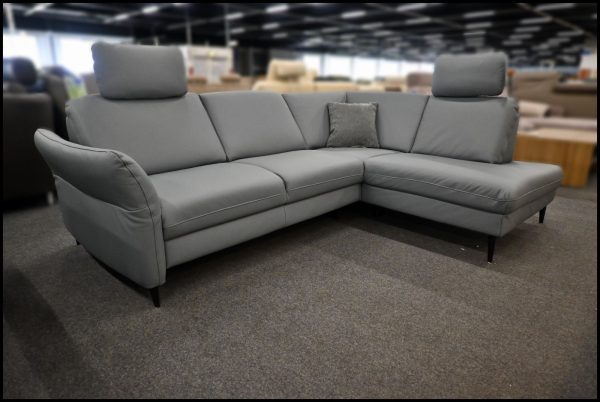 Polinova PN-EM20010 Sofa Echtleder braun mit Bettfunktion