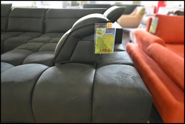 Wohnlandschaft Palazz – XXL Sofa Woodgreen mit Bettfunktion – Bild 4