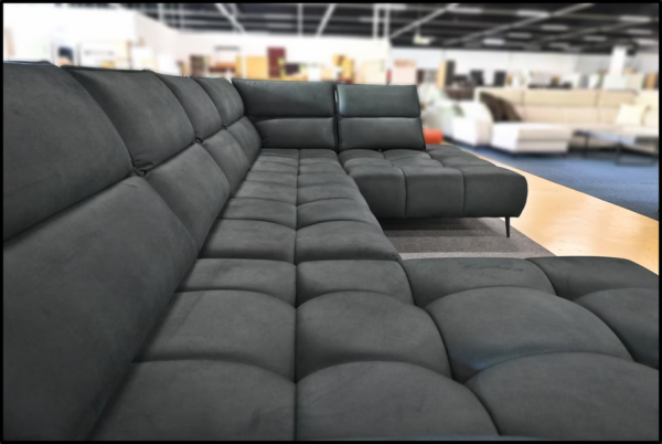 Wohnlandschaft Palazz – XXL Sofa Woodgreen mit Bettfunktion – Bild 11