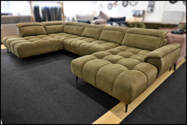 Wohnlandschaft My Place – XXL Sofa Moosgrün mit Bettfunktion – Bild 7