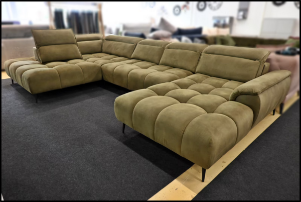Wohnlandschaft My Place – XXL Sofa Moosgrün mit Bettfunktion – Bild 6